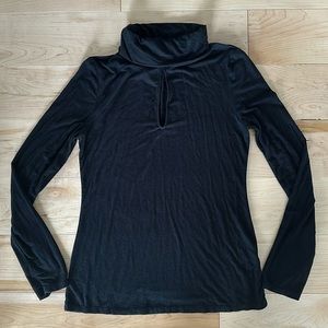 Haute Hippie Keyhole Turtleneck